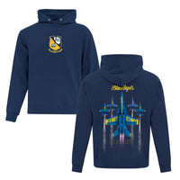 Blue Angels 2021 Pure Vertical Adult Pull Over Hoodie Navy