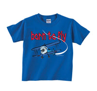 Born To Fly Toddler T-shirt Blue