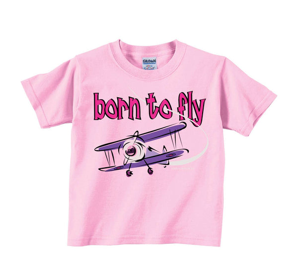 Born To Fly Toddler T-shirt Pink