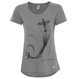 Ladies Swirling Spitfire Vintage Heather T-shirt